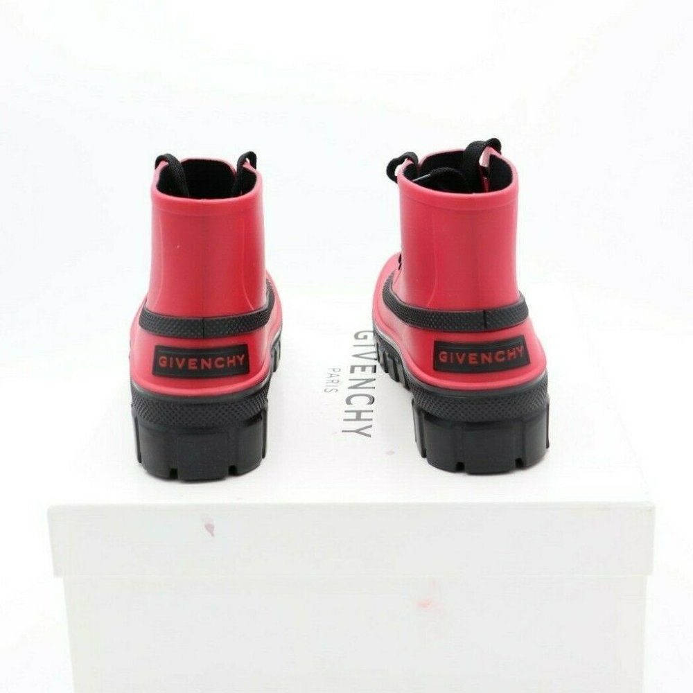 NIB Givenchy Paris Glaston Laced Ankle Rain Boots - Picture 5 of 6